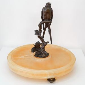Sculpture - Hirondelle Sur Une Branche , Paul Comoléra (1818-1897) - Bronze
