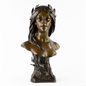 Sculpture - Poésie , Henri Godet (1863-1937) - Bronze