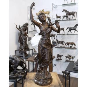 Sculpture - The Lilacs , Henri Louis Levasseur (1853-1934) - Bronze