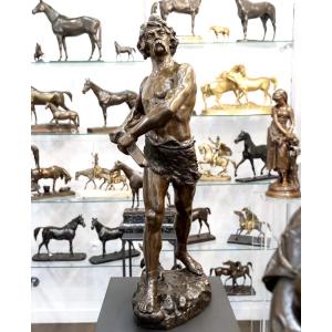 Sculpture - "pro Aris Et Focis" , Henri Fugere (1872-1944) - Bronze