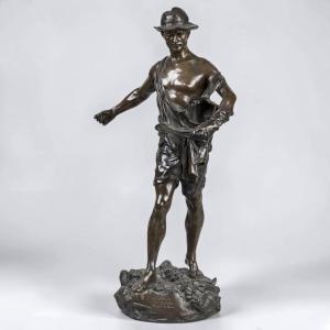 Sculpture - Le Semeur , Jules - Jacques LABATUT (1851-1935) - Bronze