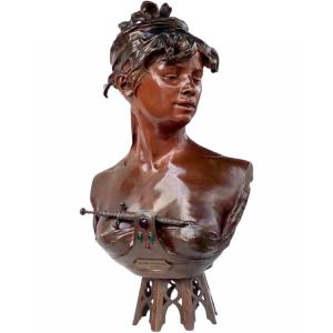 SCULPTURE - LA BOHEME ORIENTALE ,  RENZO COLOMBO ( 1856 - 1885) - BRONZE