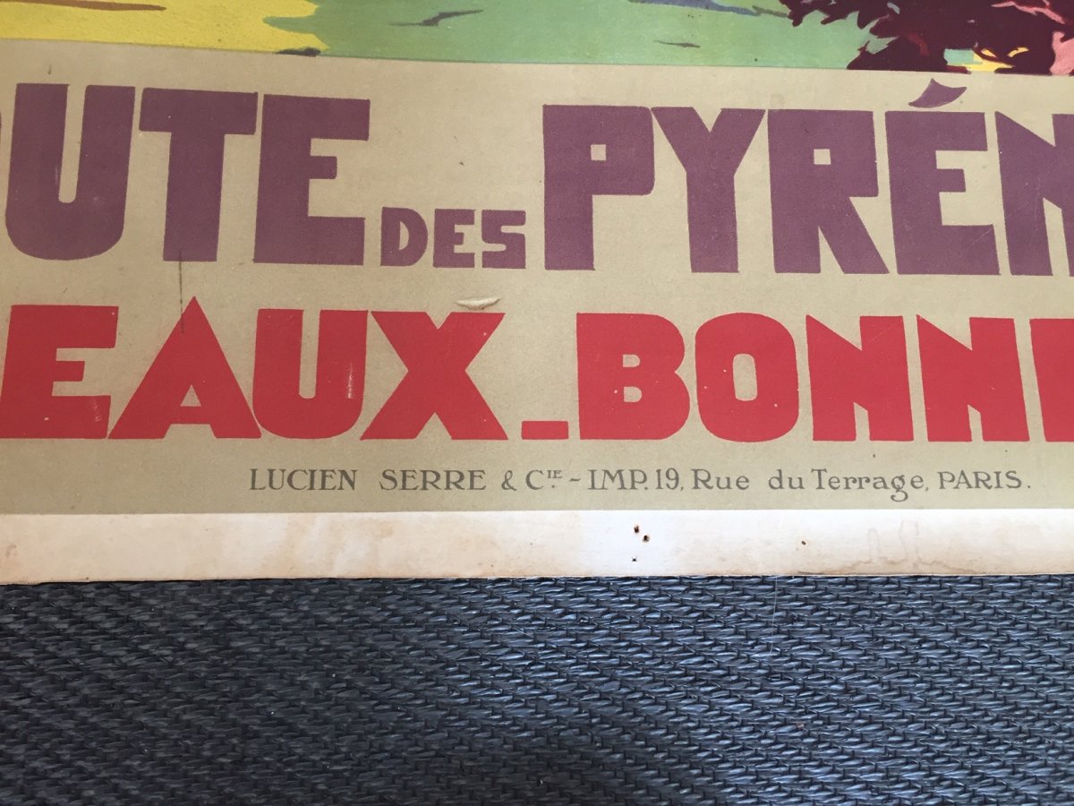Affiche De Paul Champeix Chemins De Fer Du Midi Les Eaux Bonnes Vers 1935-photo-1