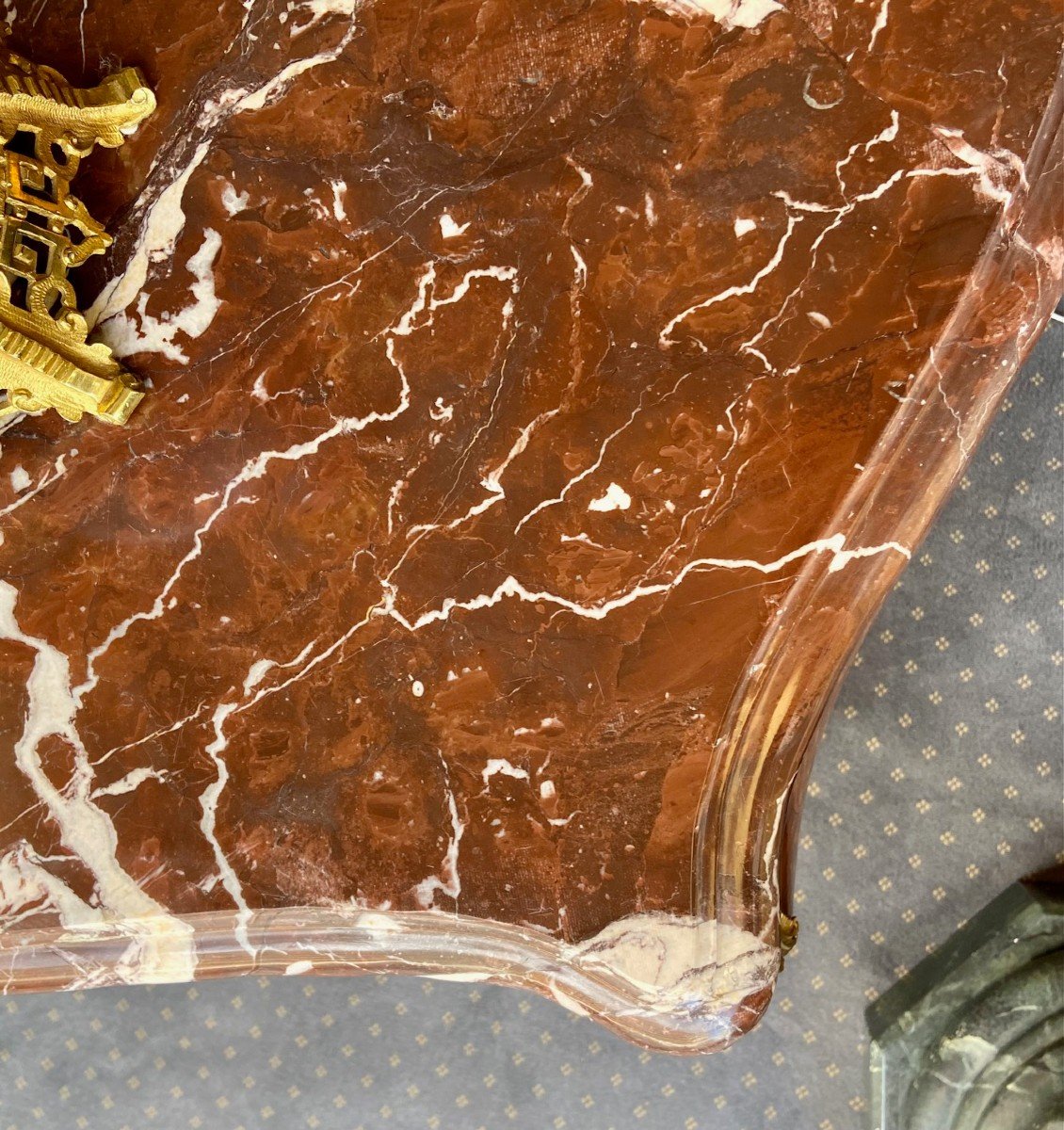 Commode Louis XV Marqueterie De Fleurs-photo-3