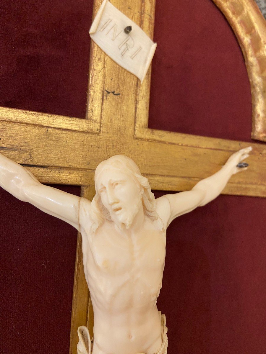 Crucifix, Crist En Tableau XVIIIème-photo-2