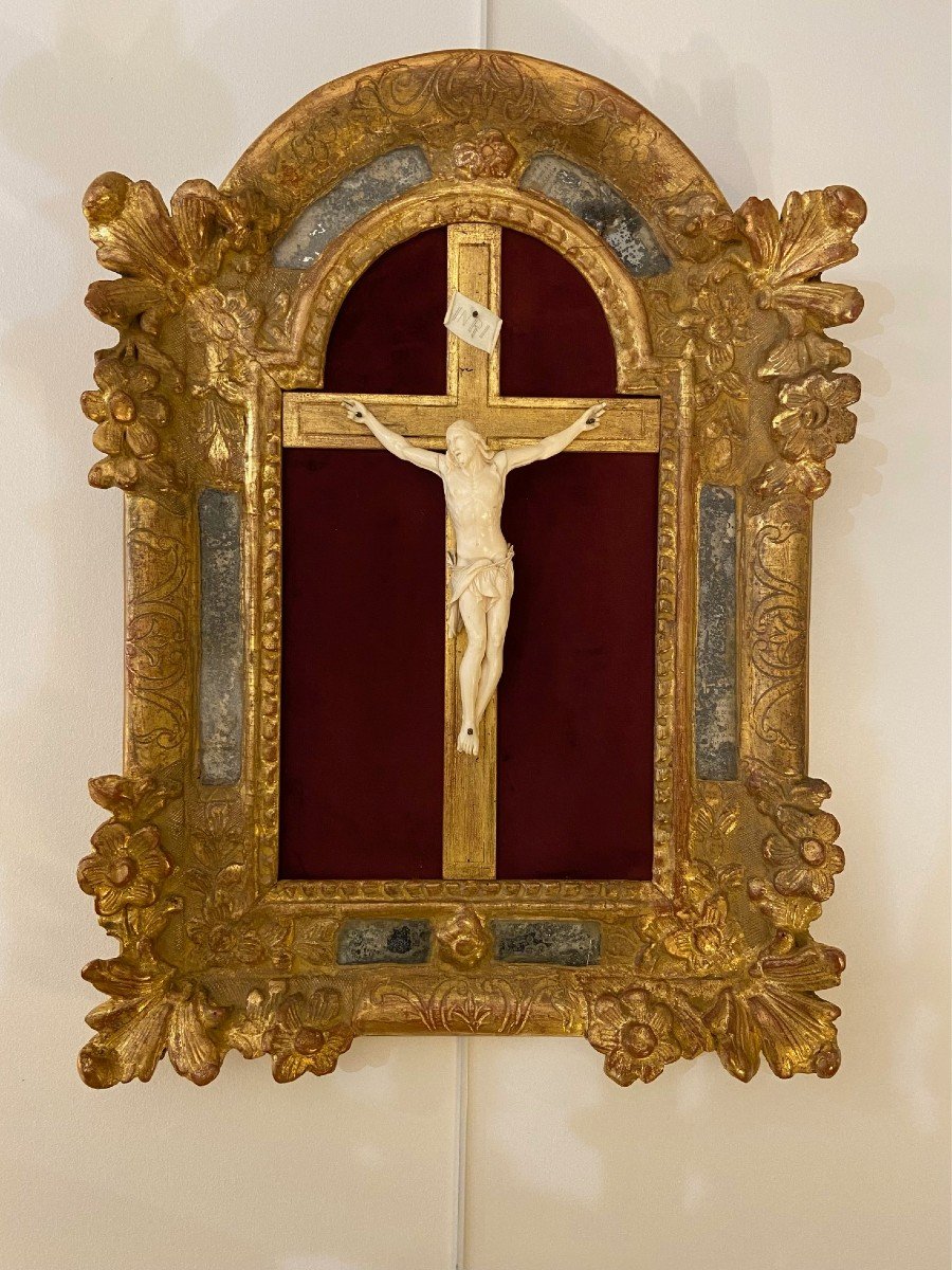 Crucifix, Crist En Tableau XVIIIème-photo-1