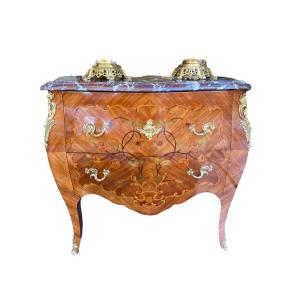 Louis XV Flower Marquetry Commode