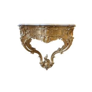 Louis XV Console Table With Drawer 
