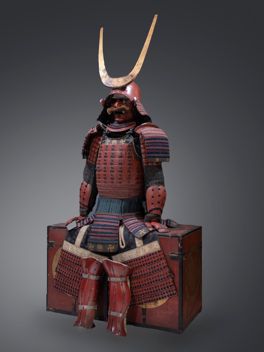 Armure Samourai ,aka Kiritsuke Yozane Do Tosei Gusoku,edo Japon-photo-3