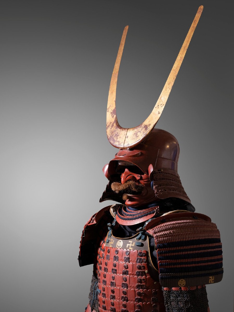 Armure Samourai ,aka Kiritsuke Yozane Do Tosei Gusoku,edo Japon-photo-1