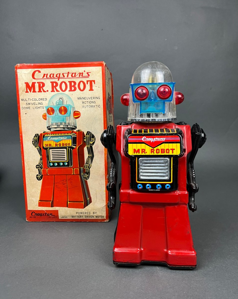 Proantic: Vintage Robot Design Automate 80 s 90 s jouet jeux deco loft