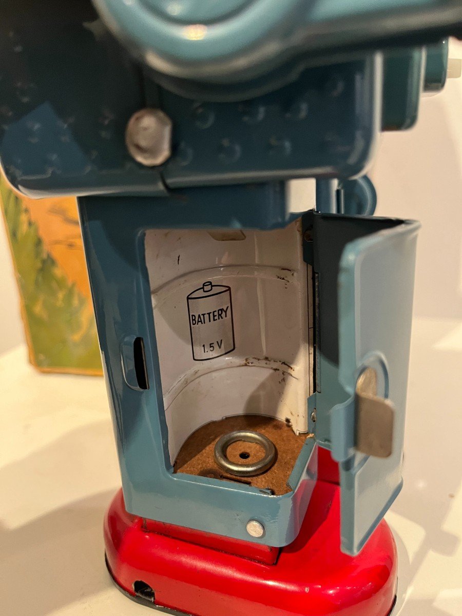 Yonezawa  Smoking Robot,bleu  Japon -photo-8
