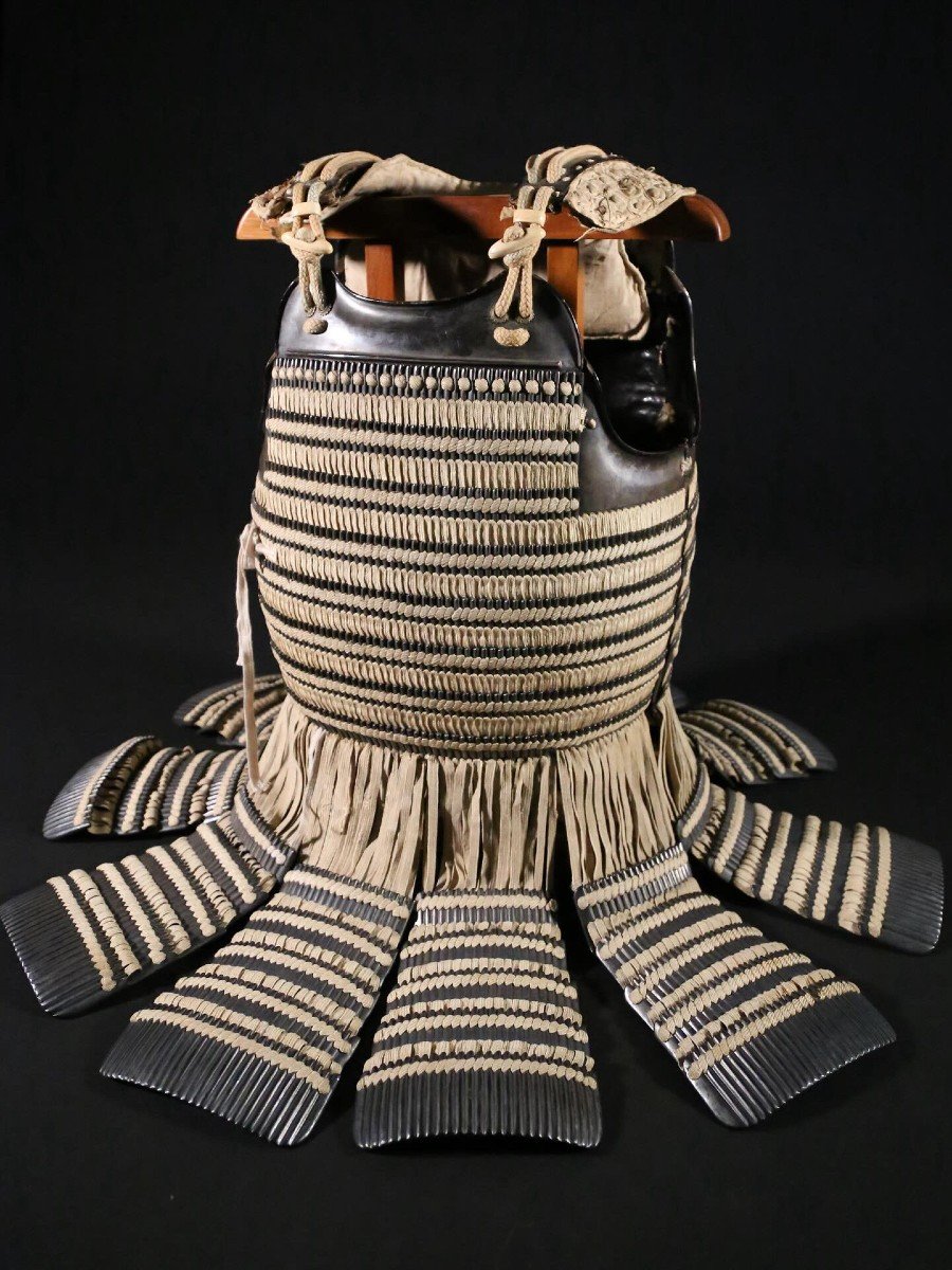 Samurai Armor "tetus Gin Paku Oshi Honkzane 2mai Dougusoku"-photo-3