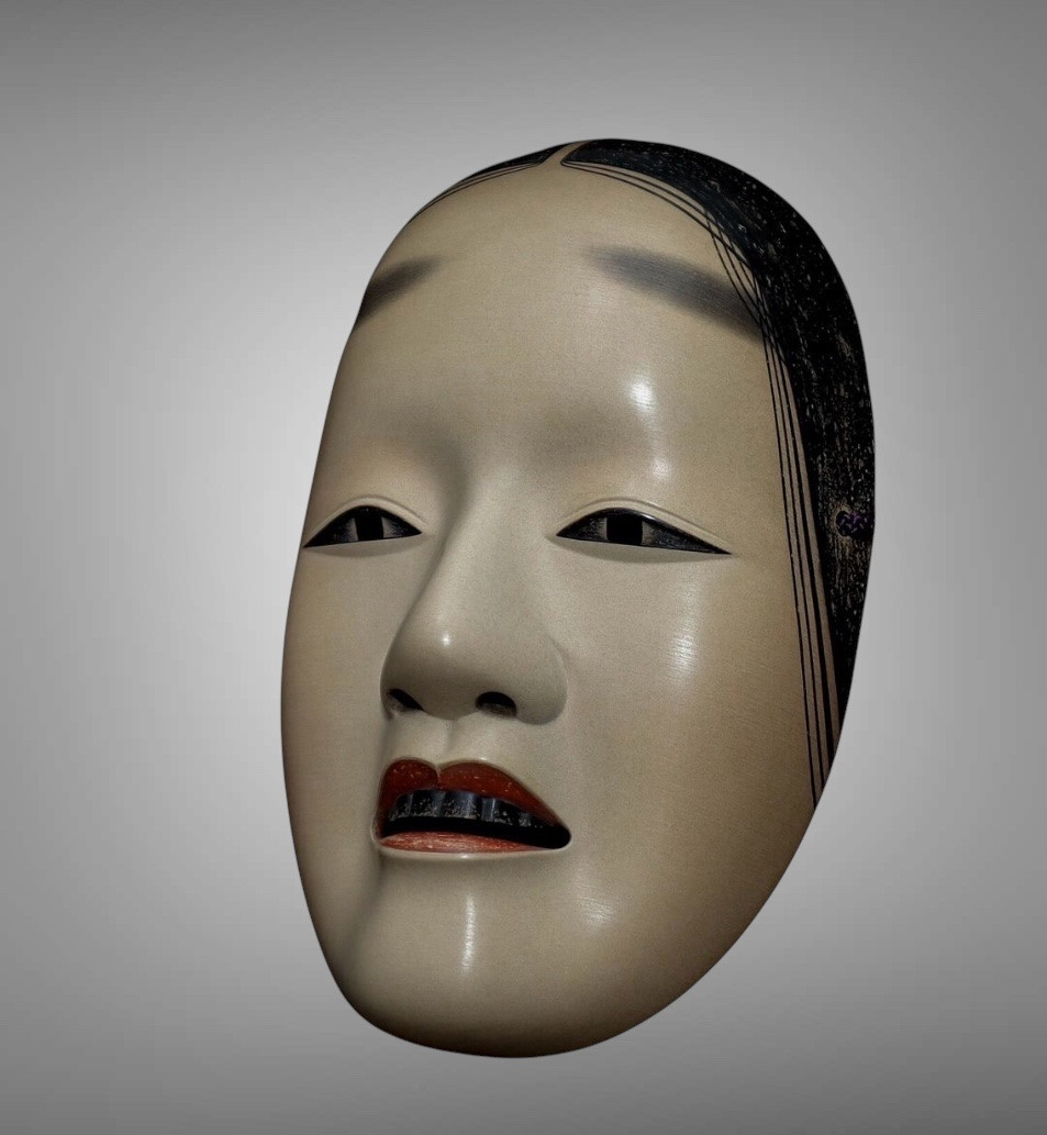 Zo Onna Noh Mask Signed "joharu Fukakusa " Japan -photo-1