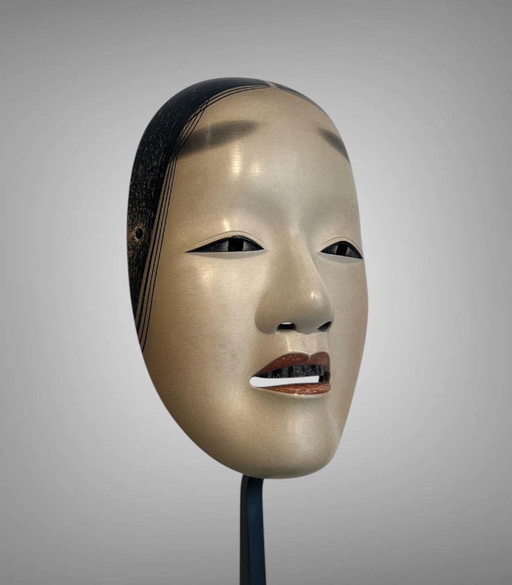 Zo Onna Noh Mask Signed "joharu Fukakusa " Japan -photo-3