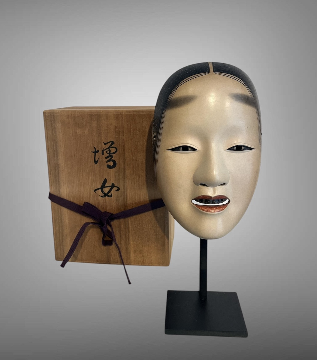 Zo Onna Noh Mask Signed "joharu Fukakusa " Japan 
