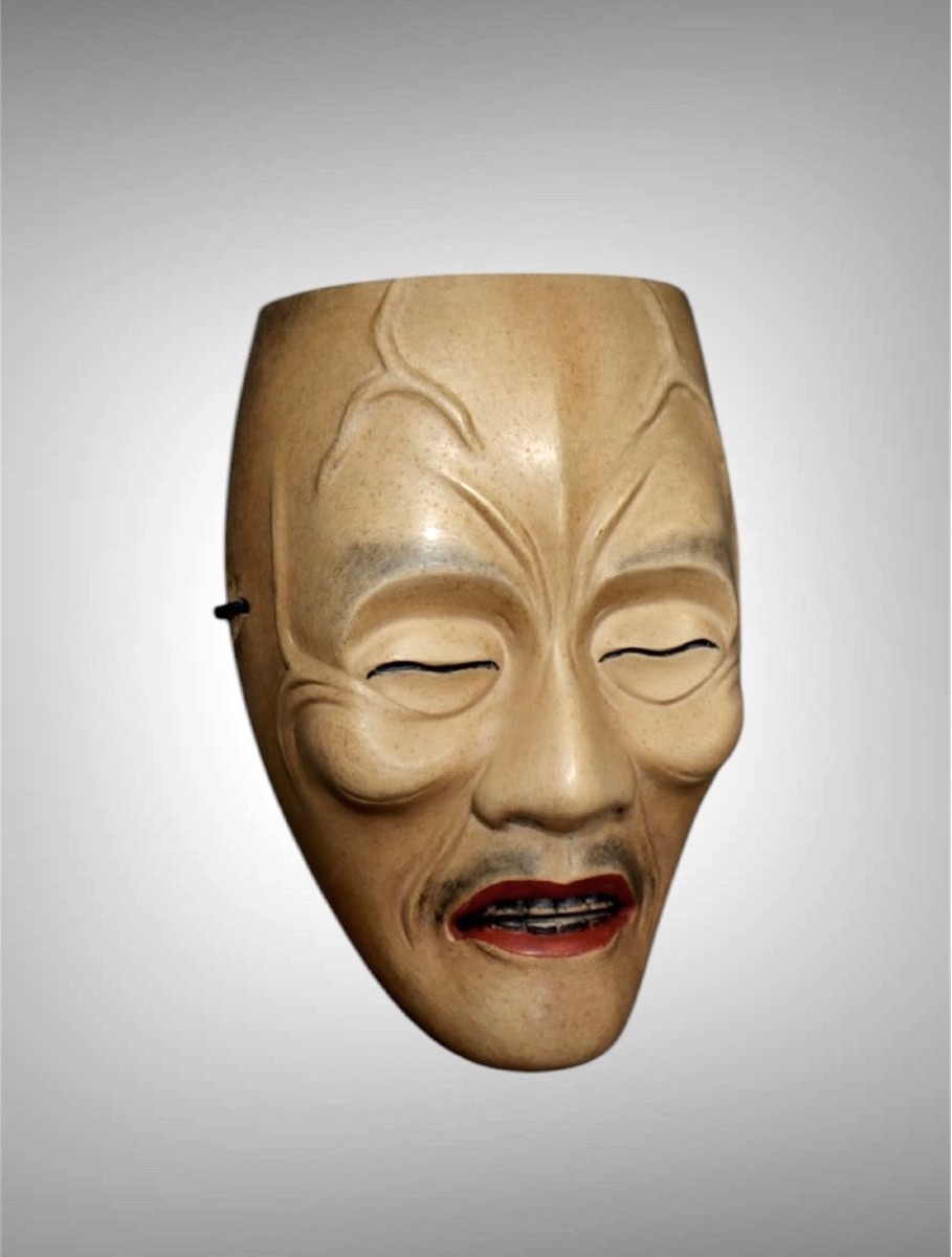 Noh Mask "kagekiyo" Kongo Style Japan-photo-4