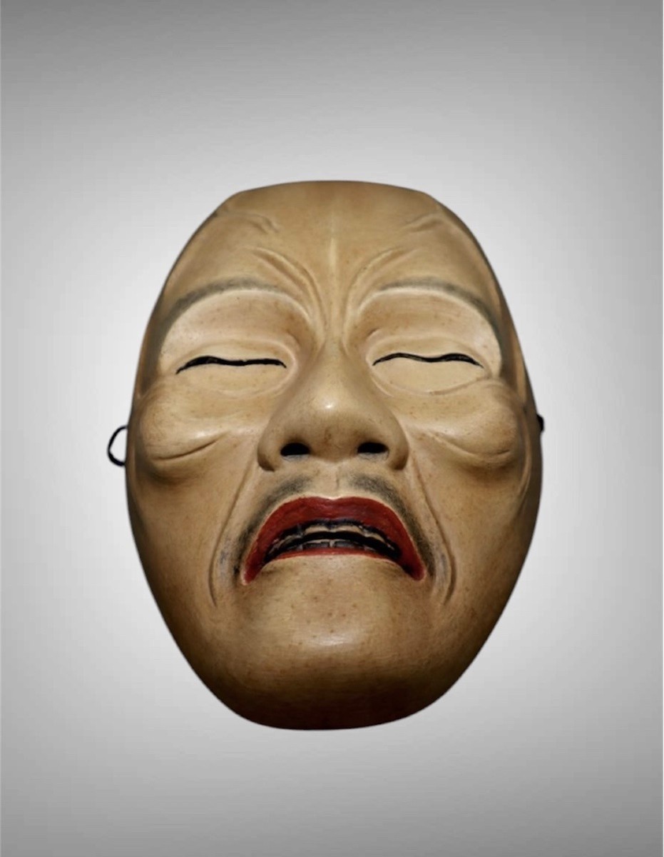 Noh Mask "kagekiyo" Kongo Style Japan-photo-1
