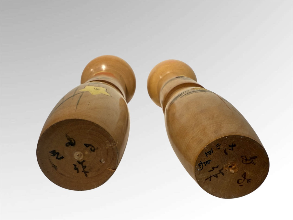 Two Sosaku Kokeshi From Sadao Kishi ,japan-photo-8