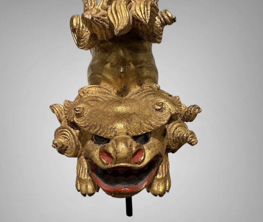 grand maedate  shishi signé Yoshimishi Edo-photo-8