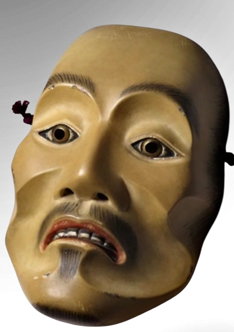  Noh Mask Yase Otoko  Meiji Japan -photo-2