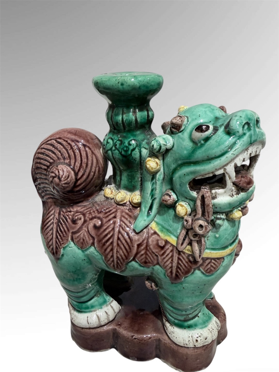 paire de chiens de fo porte encens Chine -photo-3
