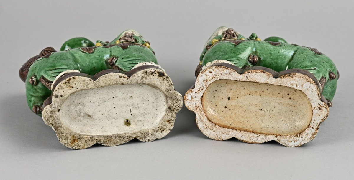 paire de chiens de fo porte encens Chine -photo-8