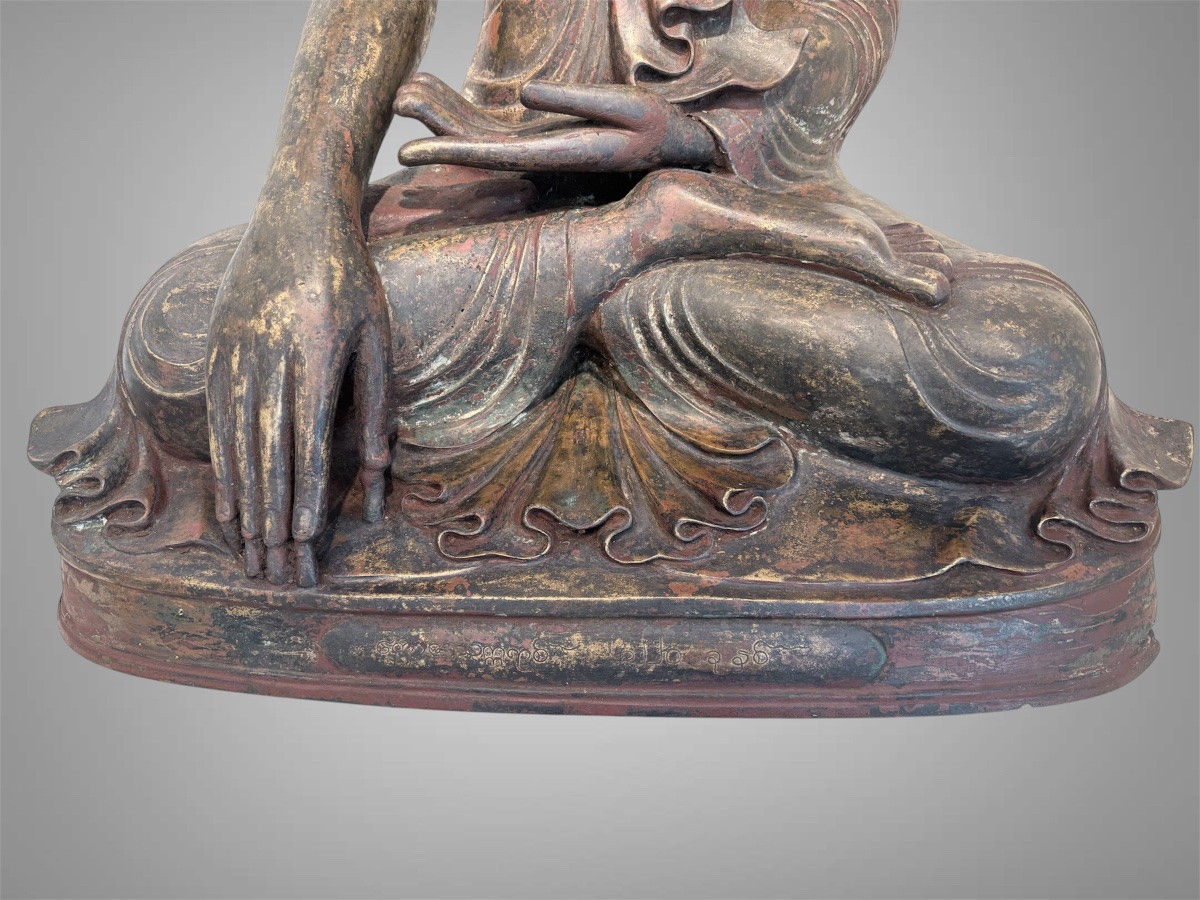 Bouddha mandalay en bronze -photo-3
