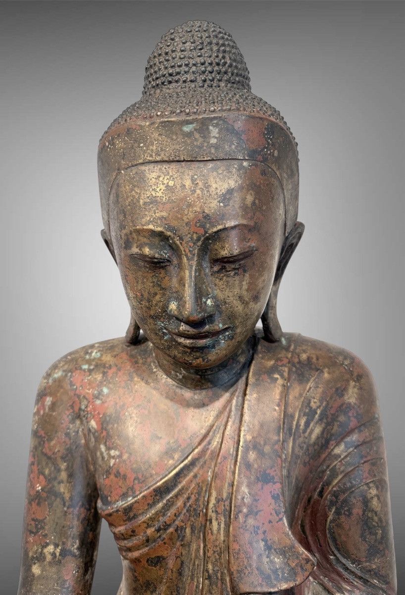 Bouddha mandalay en bronze -photo-4