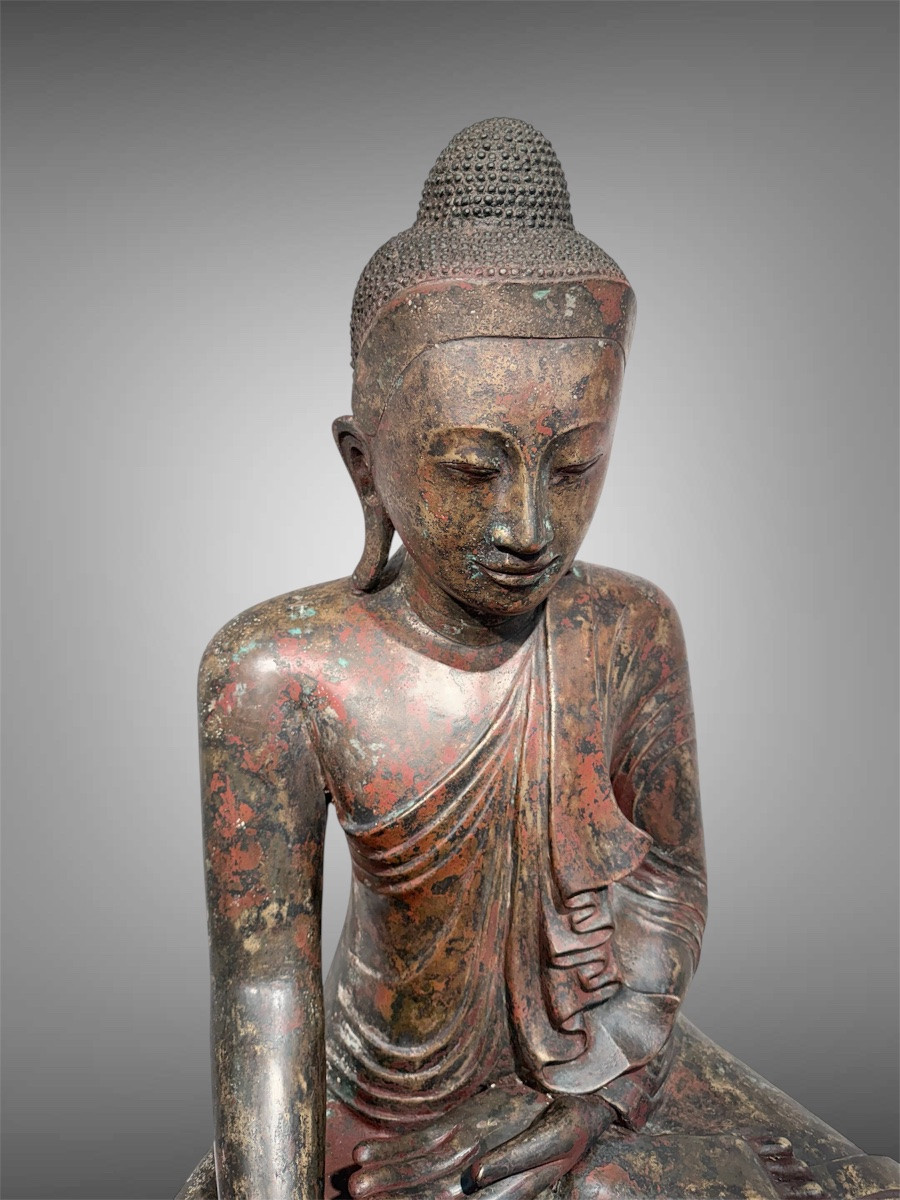 Bouddha mandalay en bronze -photo-1