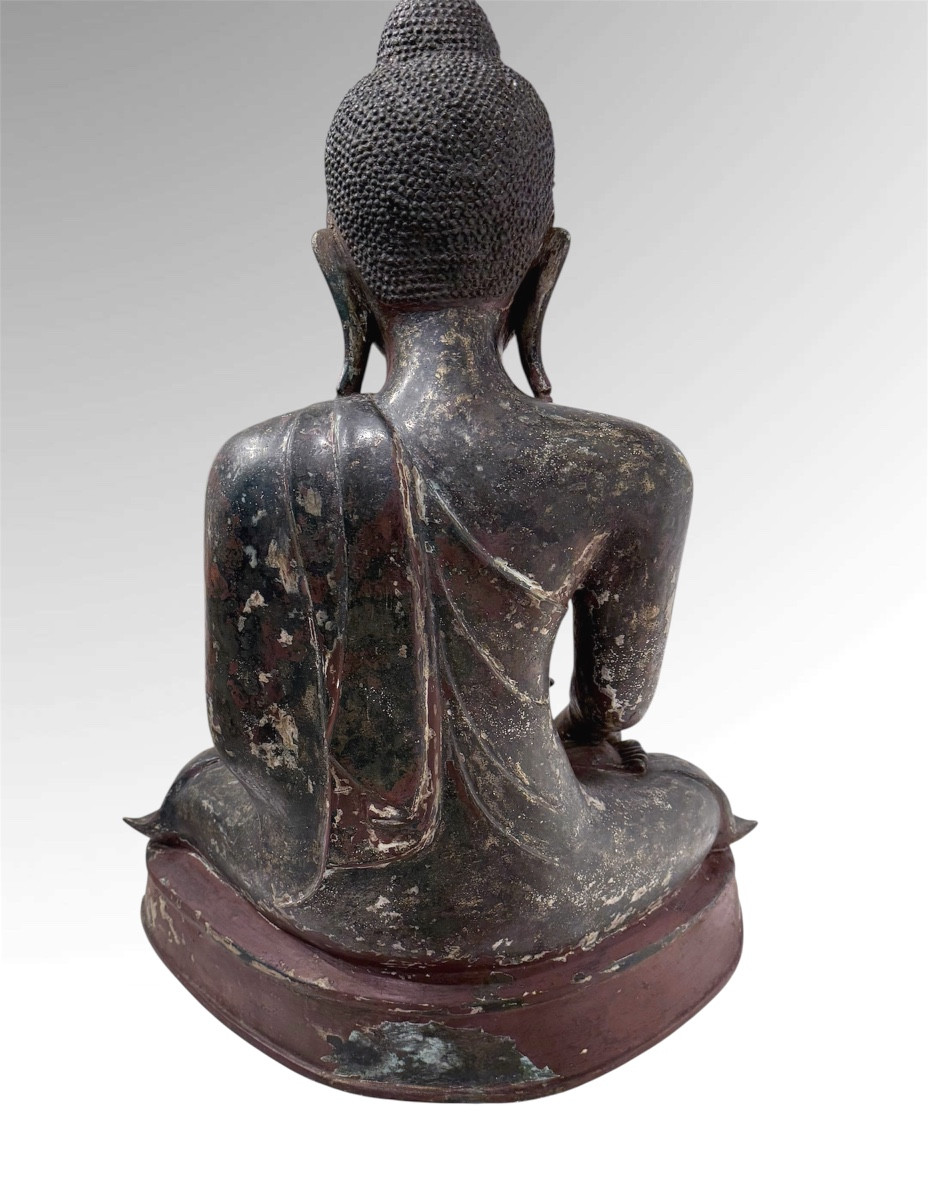 Bouddha mandalay en bronze -photo-3