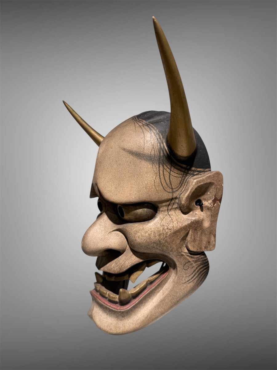 Hannya Mask Signed Ujiharu Nagasawa  National Treasure-photo-5