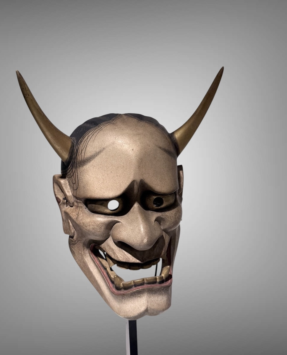 Hannya Mask Signed Ujiharu Nagasawa  National Treasure-photo-6