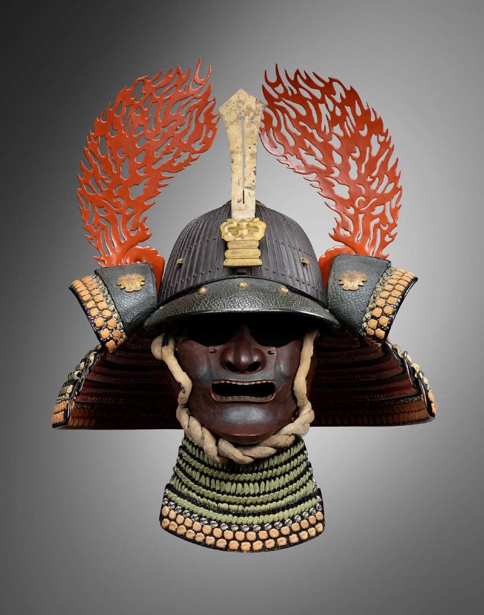 SUJI BACHI KABUTO avec wakidate Edo Japon