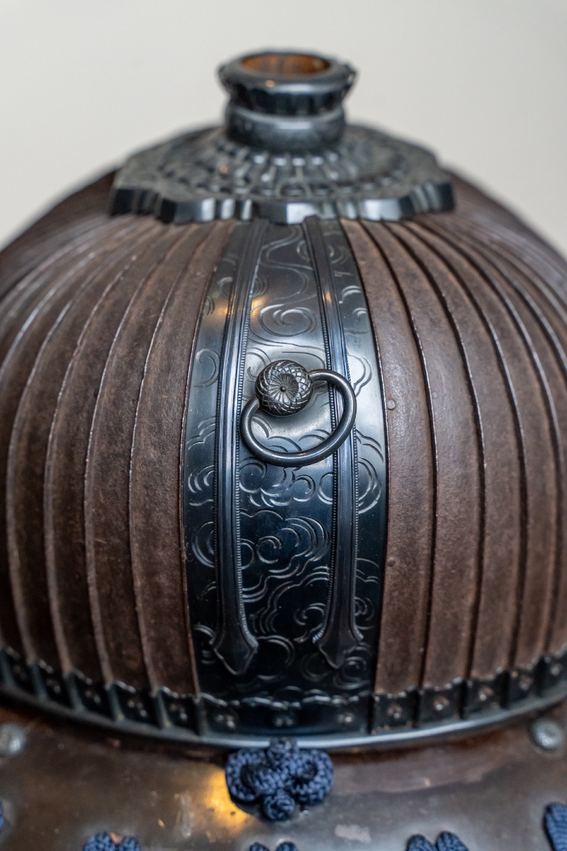 Suji Bachi Kabuto Decorated With Shakudo-photo-1