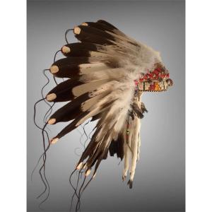 Coiffe Sioux Lakota , Avec Son Certificat Cites 