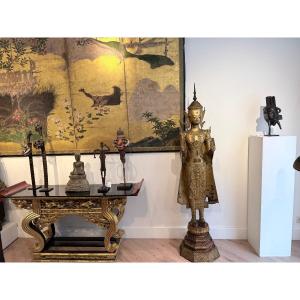 Large Bronze Buddha Statue Rattanakosin Style Thailand