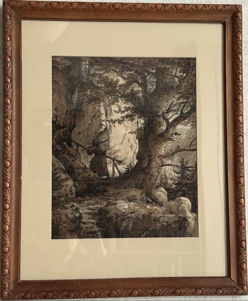 "otto Wagner, Monk On A Mountain Path"-photo-2