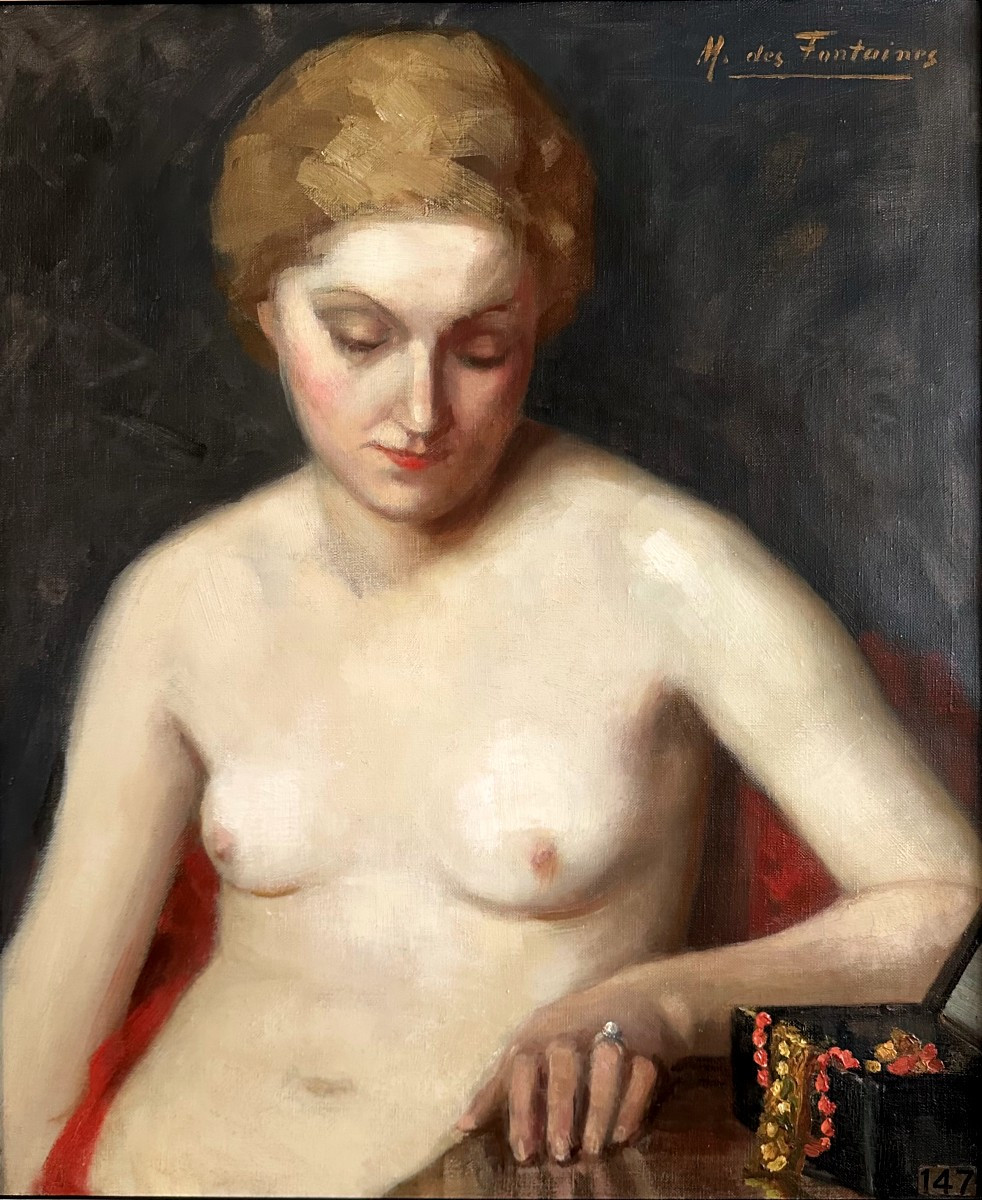 "marguerite Des Fontaines, Portrait Of A Woman With Jewels"-photo-2