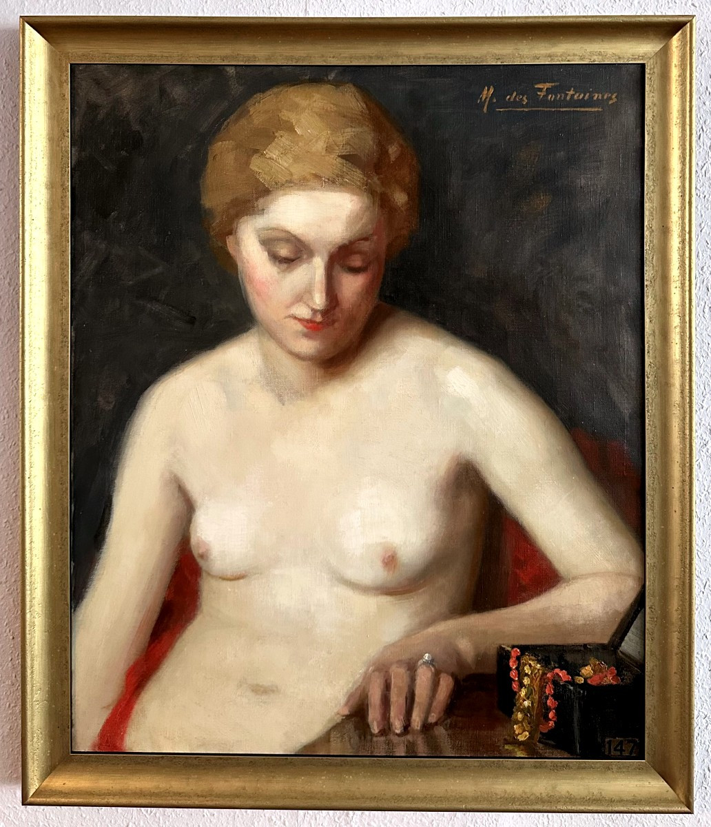 "marguerite Des Fontaines, Portrait Of A Woman With Jewels"