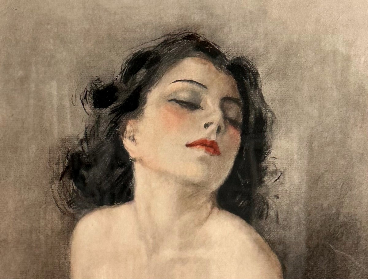 "Yves DIEŸ, Portrait de femme au sein dénudé"-photo-4