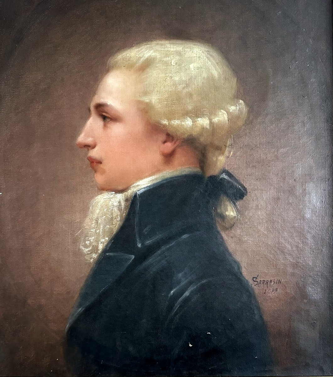 "auguste Jean Baptiste Paquier-sarrasin, Portrait Of A Gentleman"-photo-2