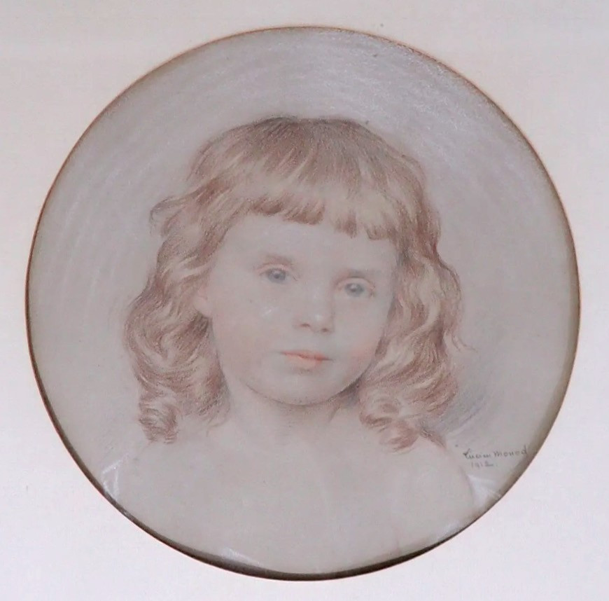 "Lucien Hector MONOD, Portrait d'enfant"-photo-2