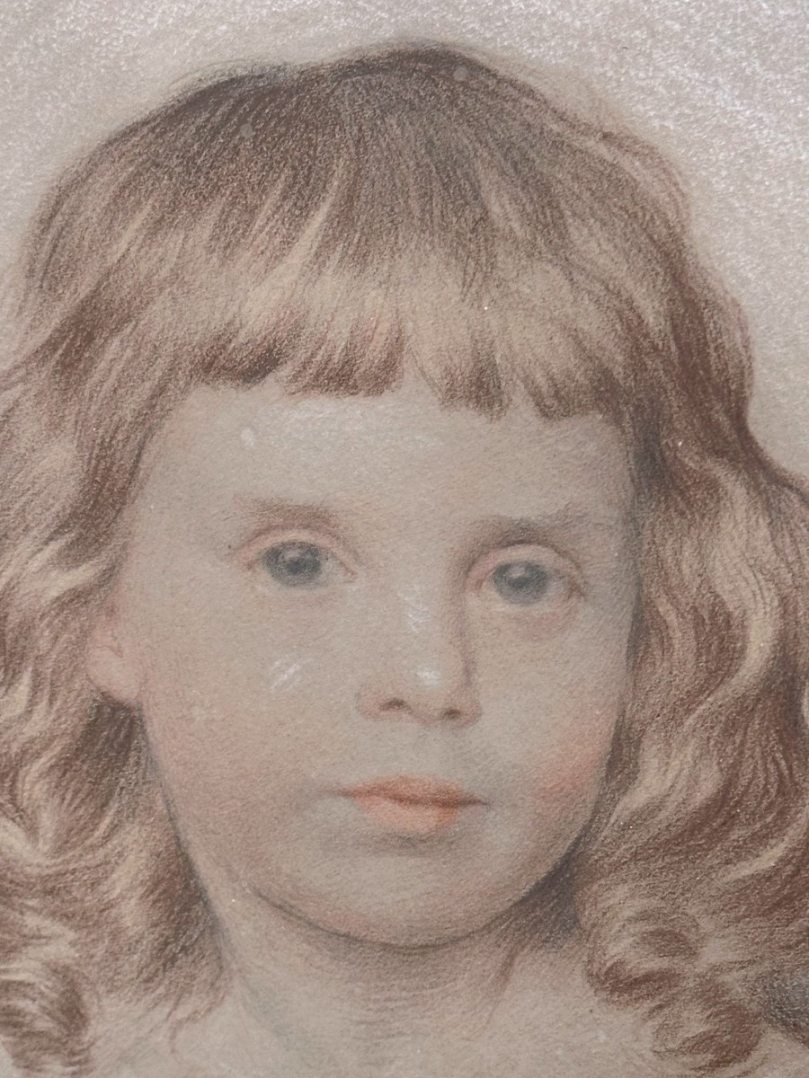 "Lucien Hector MONOD, Portrait d'enfant"-photo-4