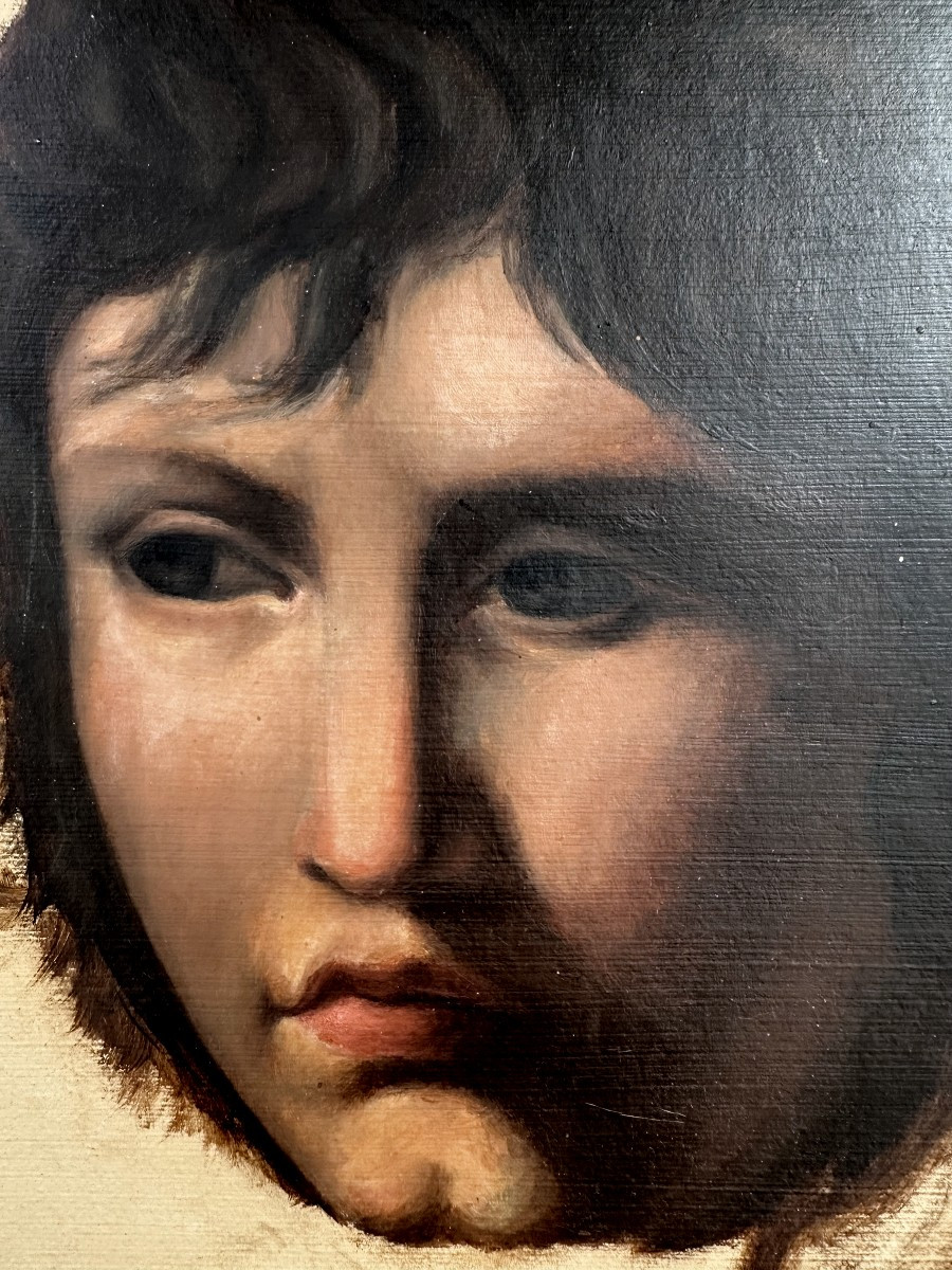 "french School, 19th Century, Study Of A Head"-photo-3