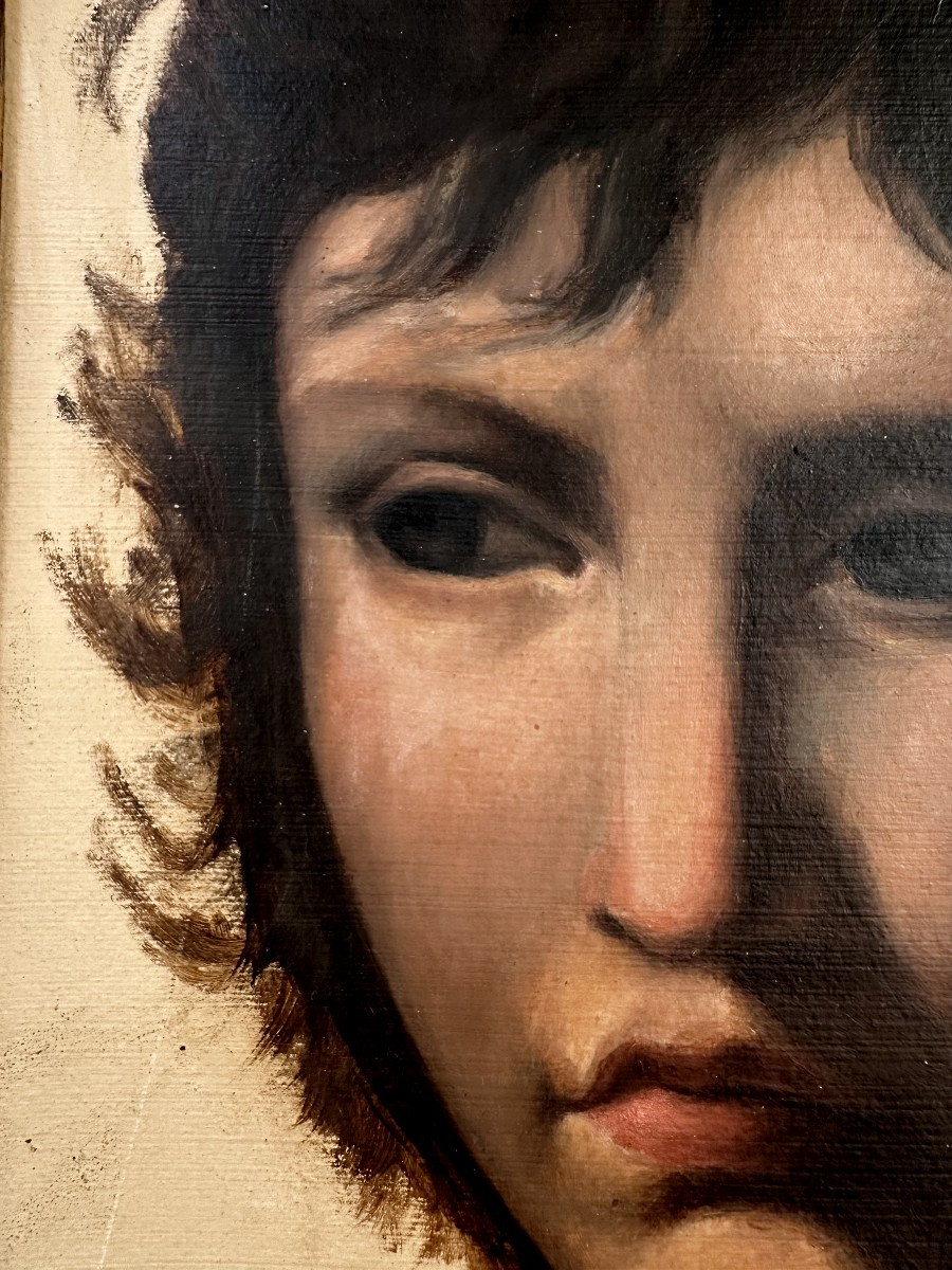 "french School, 19th Century, Study Of A Head"-photo-2