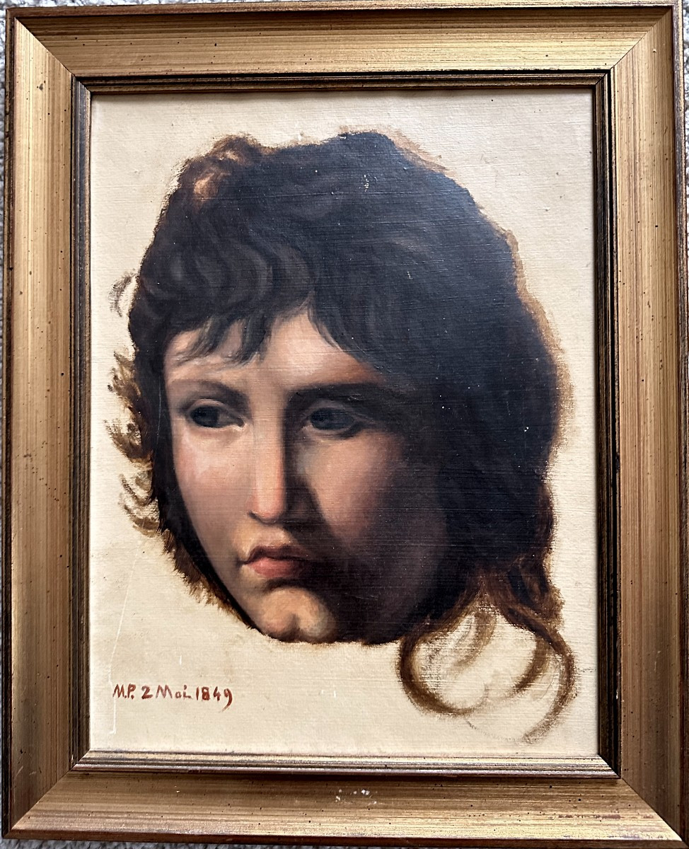 "french School, 19th Century, Study Of A Head"
