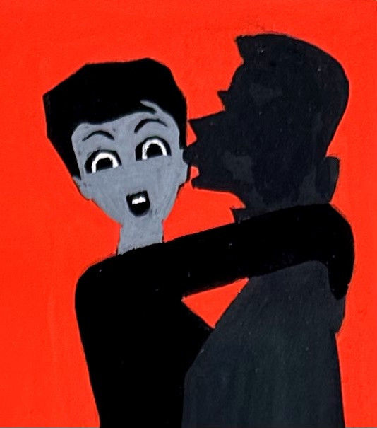 "Jean JACQUELIN, Gouache Maquette originale pour les Bas SCANDALE"-photo-1