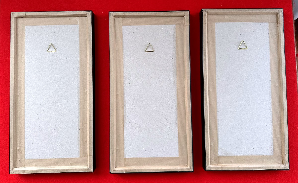 "Jean JACQUELIN, Trois Gouaches, Maquettes originales pour les Bas SCANDALE"-photo-7