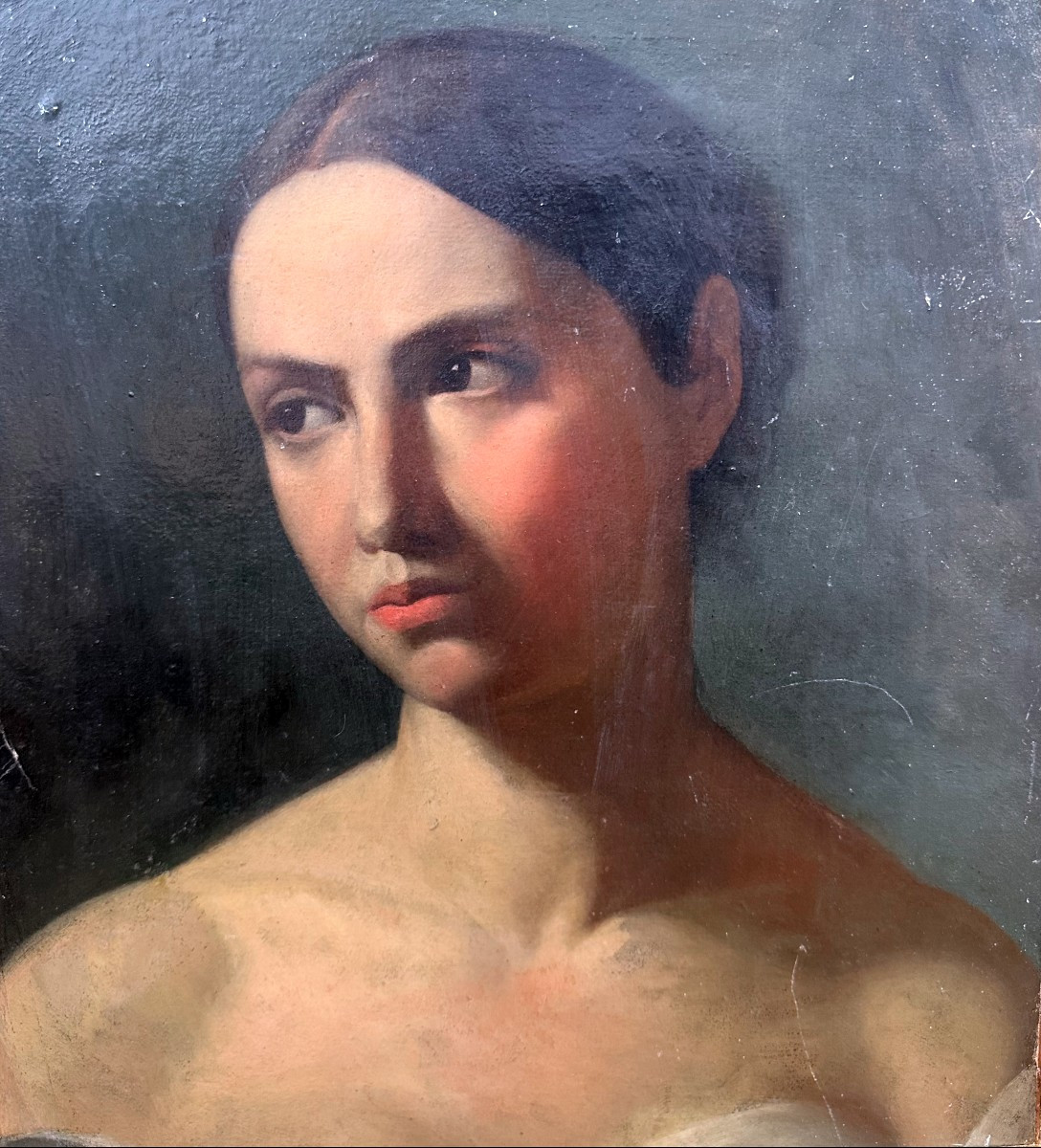 "french School, 19th Century, Bust Of A Woman"-photo-2